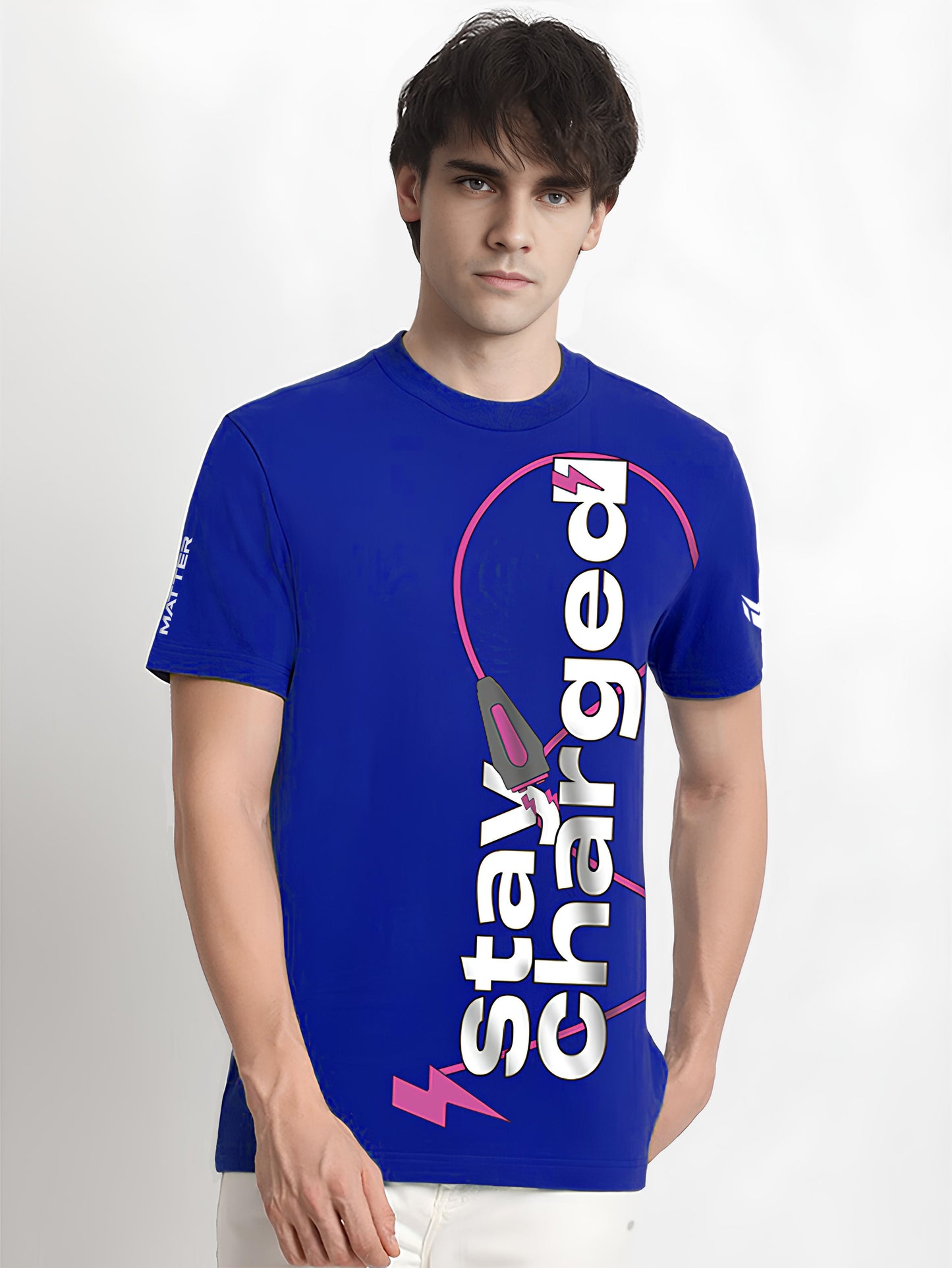 Stay Charged T-shirt (Blue)
