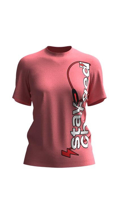 Stay Charged T-shirt (Pink)
